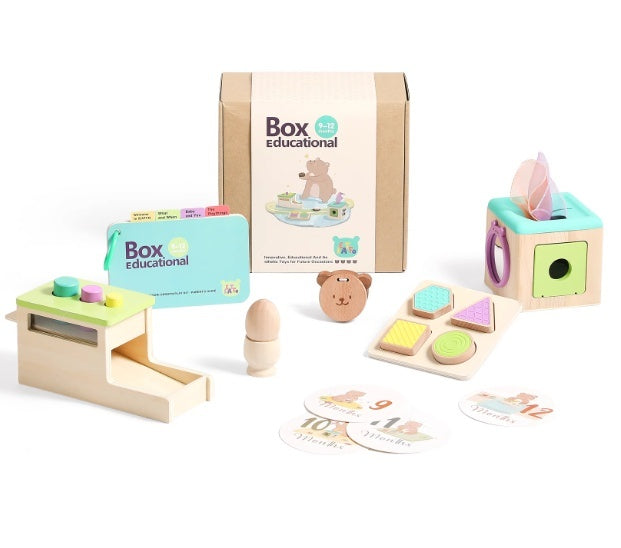 Conjunto Montessori de Chocalho, Cartões P&B e Bola Sonora