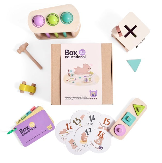 Conjunto Montessori de Chocalho, Cartões P&B e Bola Sonora