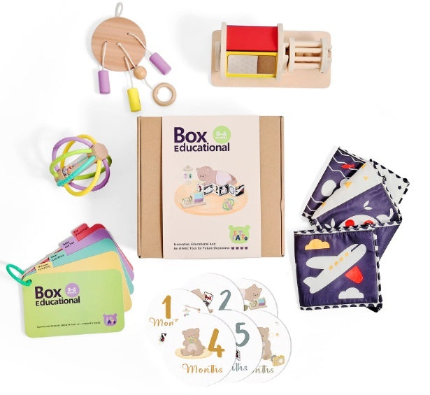 Conjunto Montessori de Chocalho, Cartões P&B e Bola Sonora