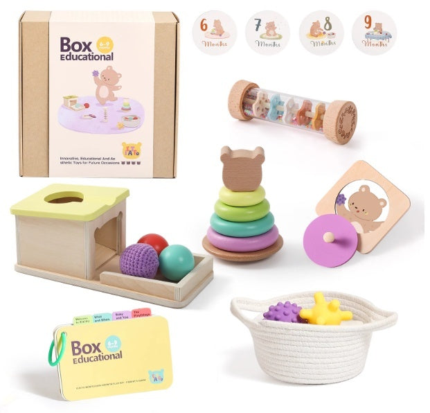 Conjunto Montessori de Chocalho, Cartões P&B e Bola Sonora