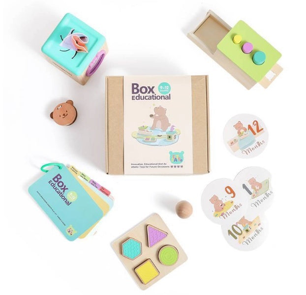Conjunto Montessori de Chocalho, Cartões P&B e Bola Sonora