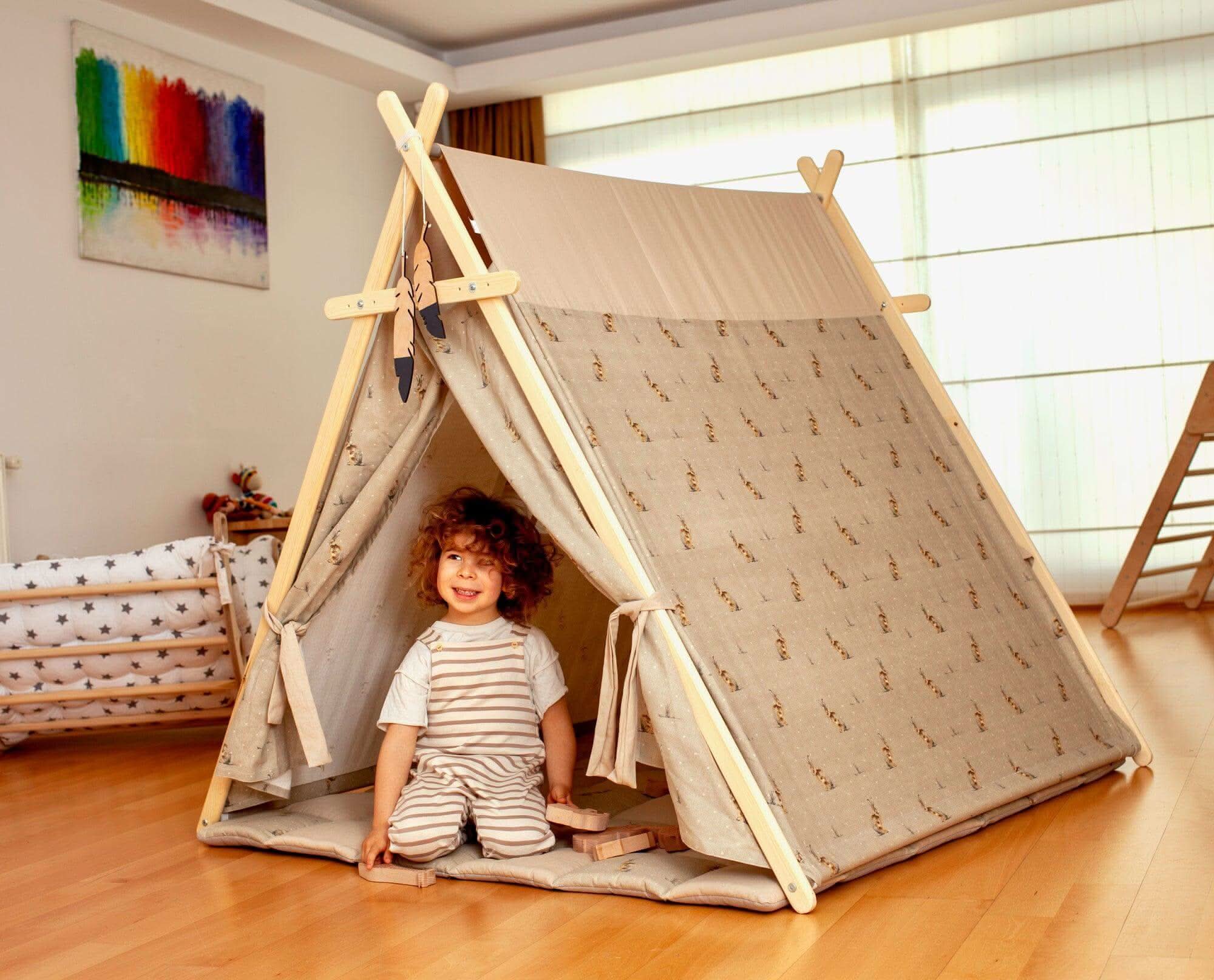 Tente de jeu et tapis Bunny pour enfants