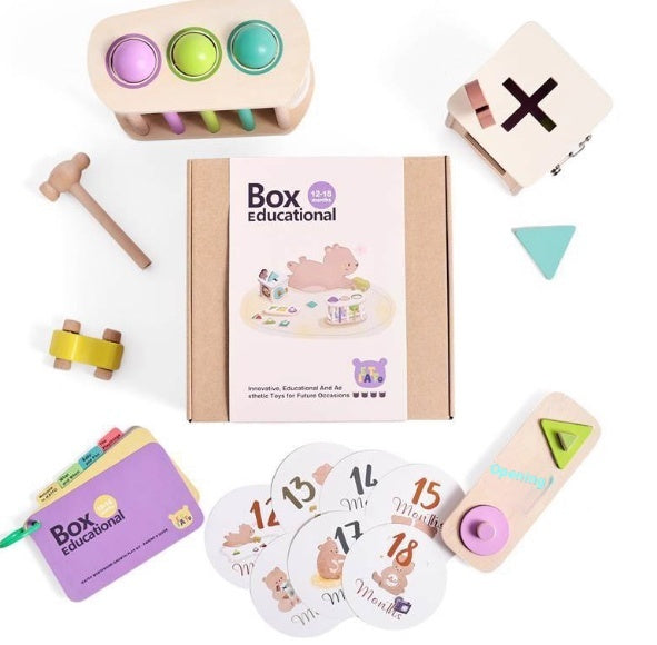 Conjunto Montessori de Chocalho, Cartões P&B e Bola Sonora