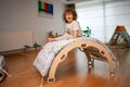 Climbing Arch / Rocker with Map Pattern Pillow-0